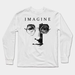 John Lennon Imagine Face Long Sleeve T-Shirt